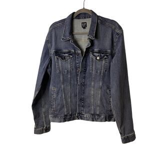 NWT Gap Men's Iconic Denim Jacket in Dark Wash Size Large